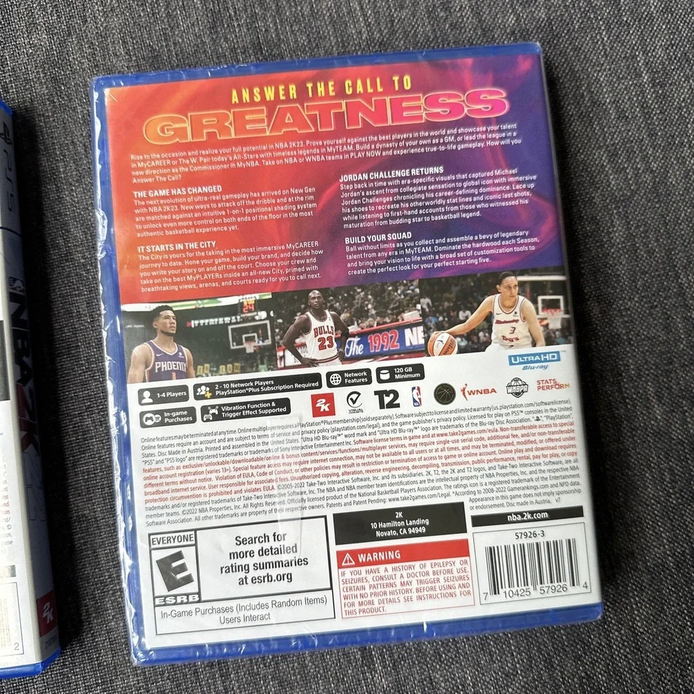 NBA 2K23 & NBA 2K22 - Sony PlayStation 5 One New Sealed One New Unsealed *READ*